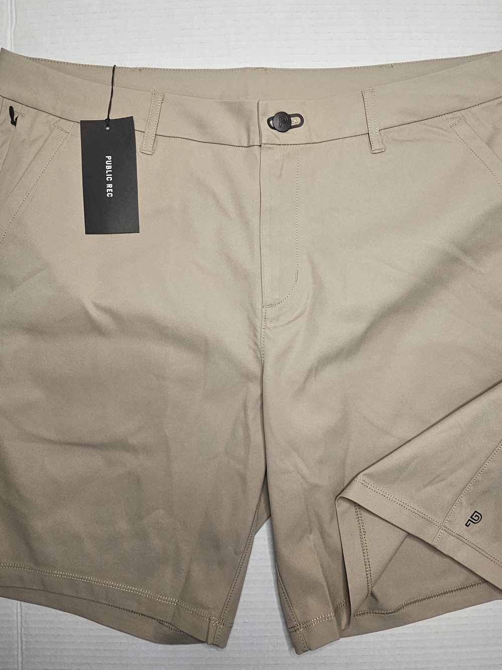 Public Rec Workday Short 2.0 Sand Size 36 Performance Stretch Golf Shorts NWT